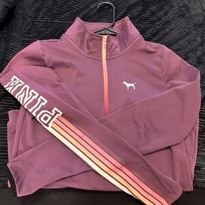 Victoria Secret Pink Athletic Jacket 3/4 Zipper 🧥